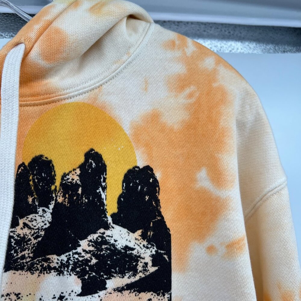 Pura Vida Womens Tie Dye Road Tripper Hoodie Pullover Yellow/Multi Size Small - Picture 4 of 8
